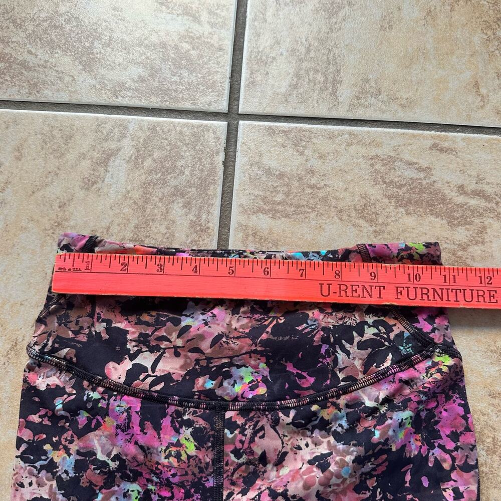 Lululemon Base‎ Pace High-Rise Leggings 25" Stencil Blossom Red Multi Size 4 - Picture 5 of 10